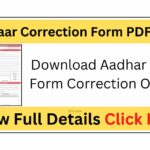 Aadhar Card Form Correction Online