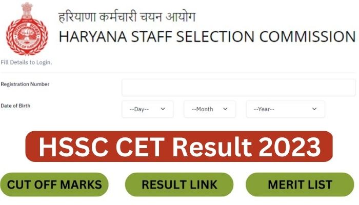 HSSC CET Result 2023