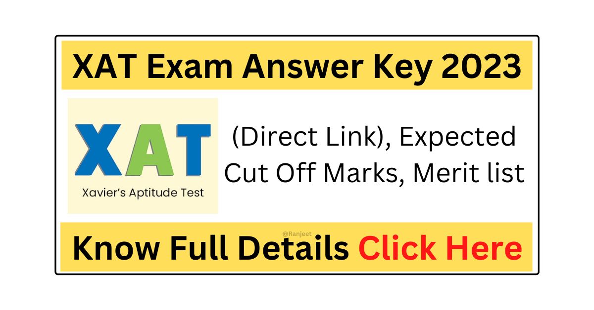 XAT Exam Answer Key 2023